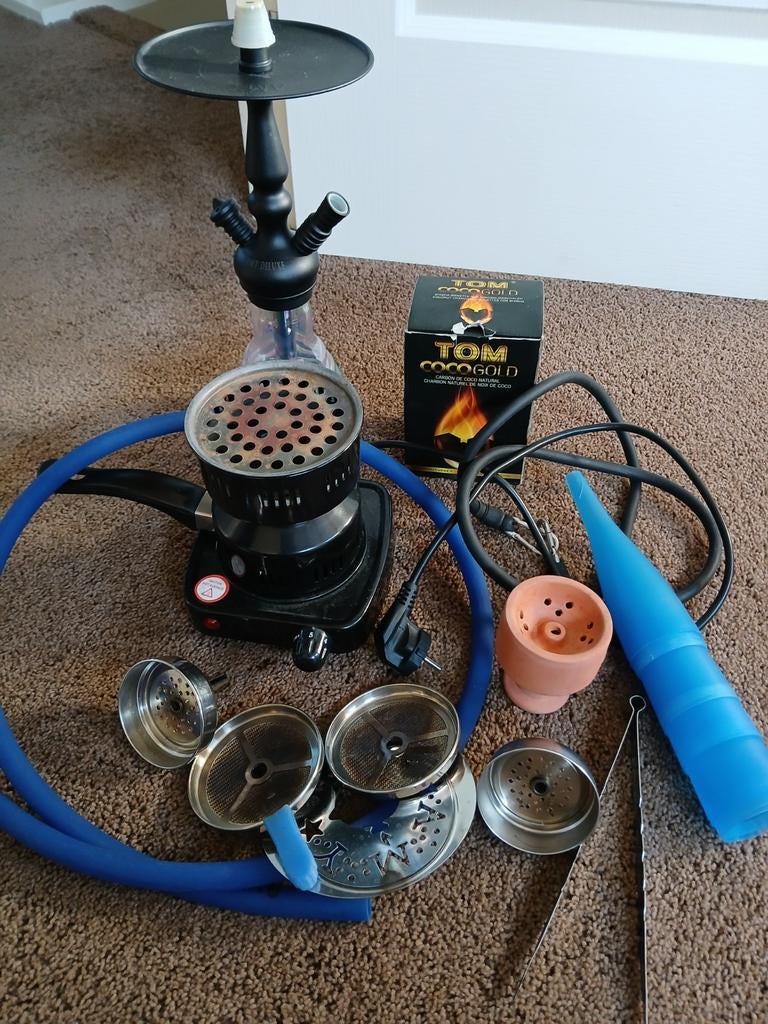 Waterpijp met heel veel er bij, Ophalen, Gebruikt, (Water)pijp