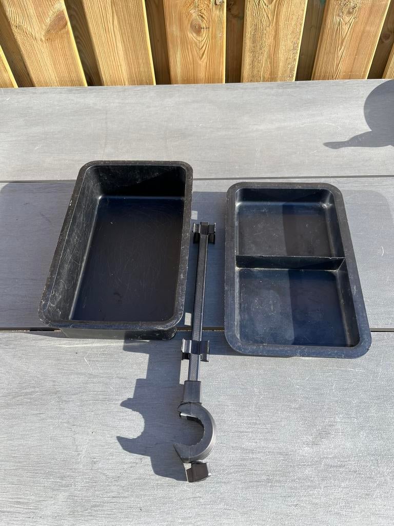 Rive D36 set dubbele aasbakken zwarte uitvoering, Watersport en Boten, Ophalen of Verzenden, Gebruikt