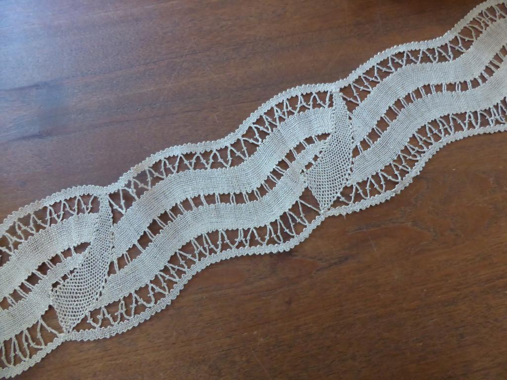 APART breed antiek geklost linnen kant * 1 m / 16 cm br. /55, Ophalen of Verzenden, Nieuw, Kant