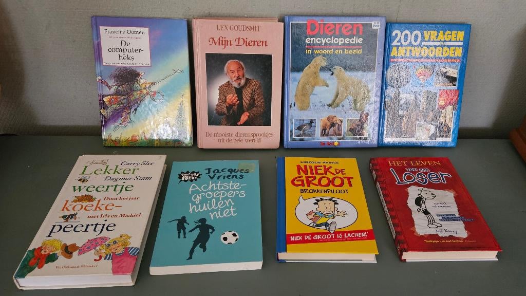 Kinderboeken diversen, humor, informatief, 8 stuks, allerlei, Ophalen of Verzenden, Zo goed als nieuw, Diverse auteurs