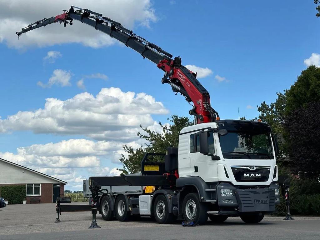 MAN TGS 35.510 8x2 (4) FASSI 82TM!JIB/LIER/WINCH!2021!EURO6!, Automaat, Euro 6, 510 pk, Achteruitrijcamera