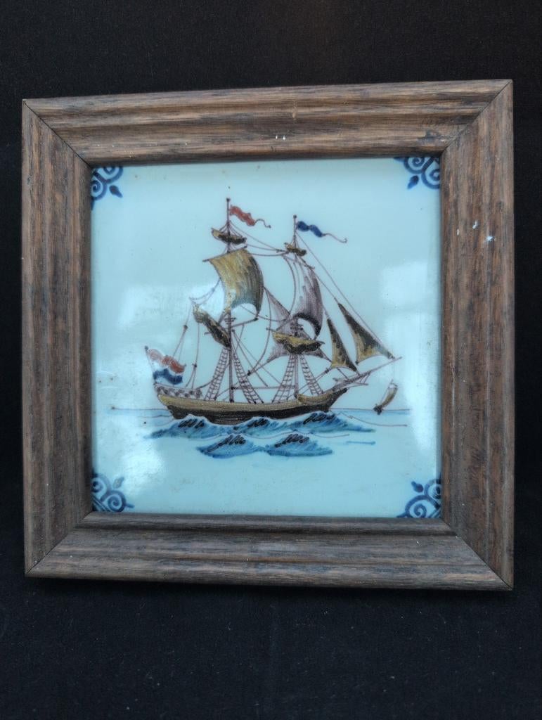 Tichelaars Makkum tegel, Antiek en Kunst, Ophalen of Verzenden