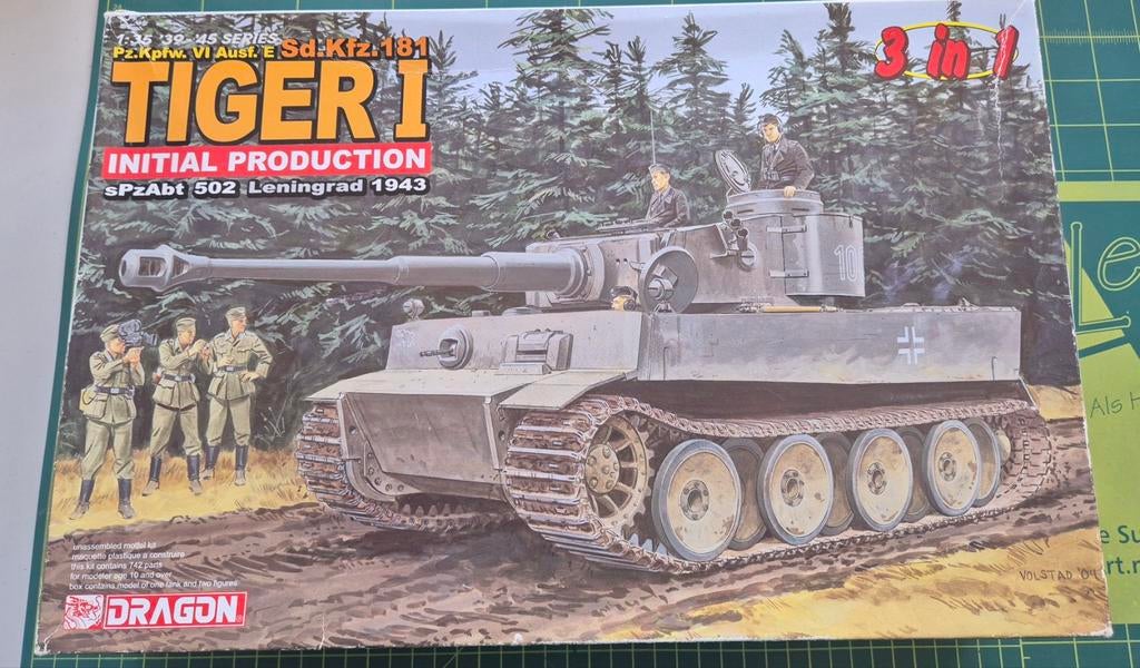Dragon Tiger 1, 3in1., Overige merken, Tank, 1:32 tot 1:50, Nieuw