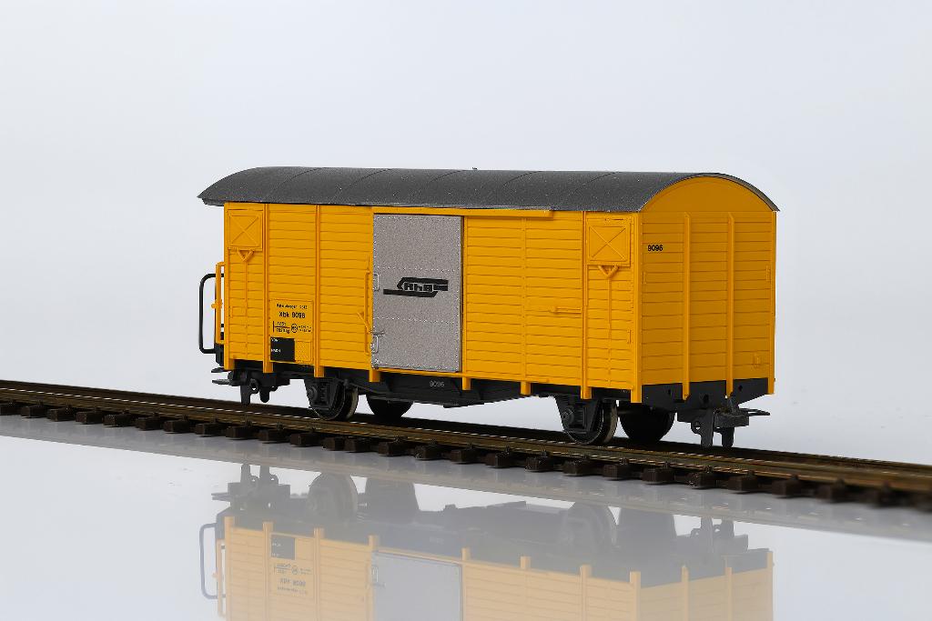 Bemo RhB Xbk 9096 Materialwagen, H0m (2271 196), Hobby en Vrije tijd, Overige merken, Gelijkstroom, Ophalen of Verzenden, Analoog