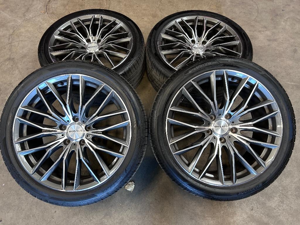 21 inch Monaco velgen + zomerbanden Volkswagen Touareg, Gebruikt, 295 mm, Banden en Velgen, Personenwagen