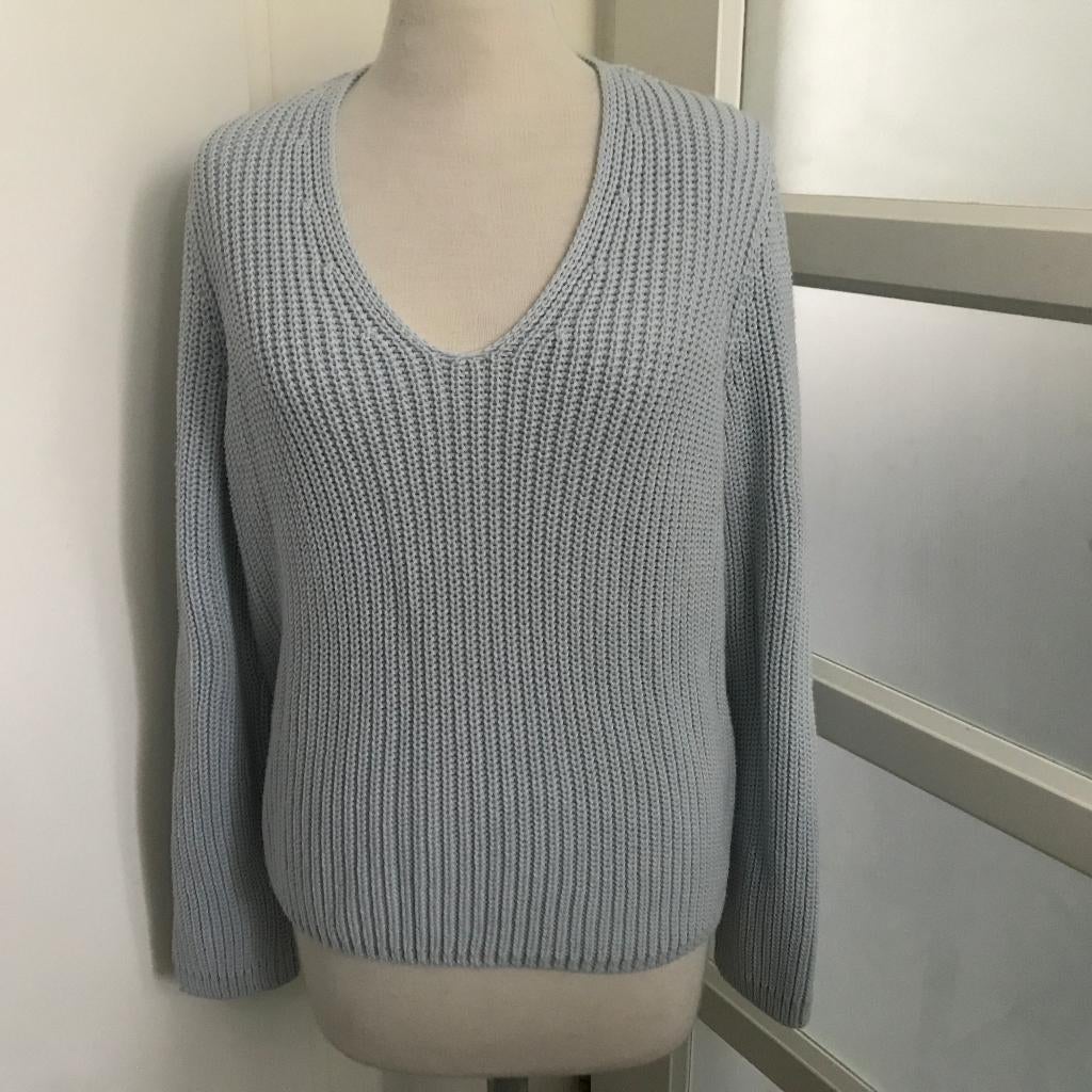 Marccain gebreide trui lichtblauw maat N4, Verzenden, Zo goed als nieuw, Blauw