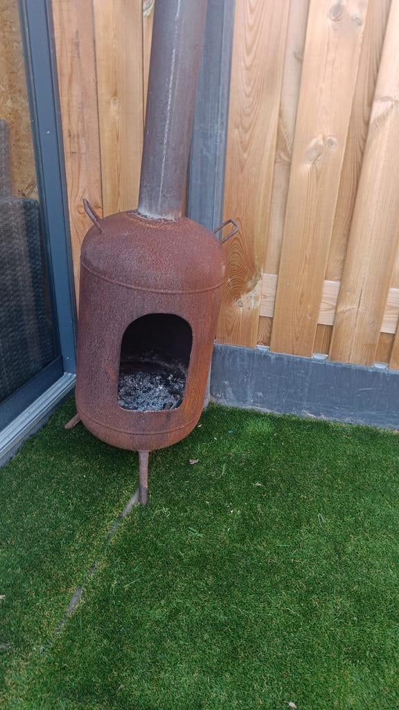 Vuurkorf gemaakt van oude gasfles, Ophalen, Gebruikt