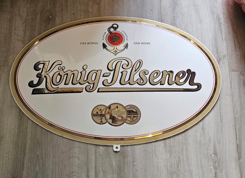 Emaille reclamebord, Ophalen, Gebruikt, Reclamebord