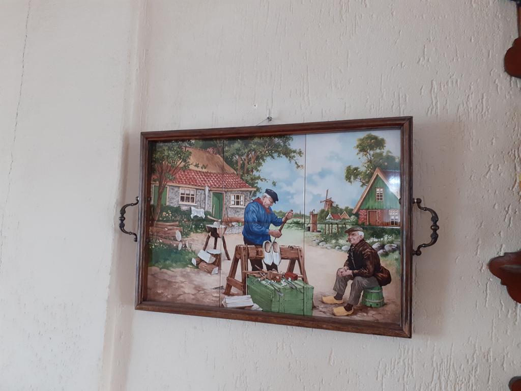 mooi dienblad van tegeltjes, Ophalen, Gebruikt, Overige vormen, Hout