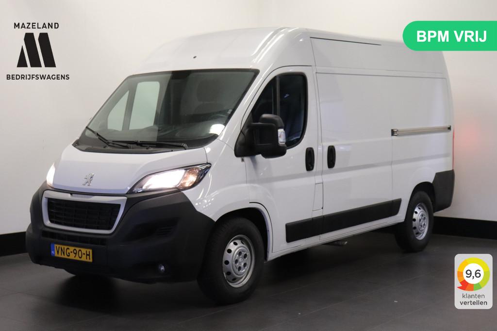 Peugeot Boxer 2.2 BlueHDi 165PK L2H2 EURO 6 - Airco - Cruise, Voorwielaandrijving, Stof, Gebruikt, Wit