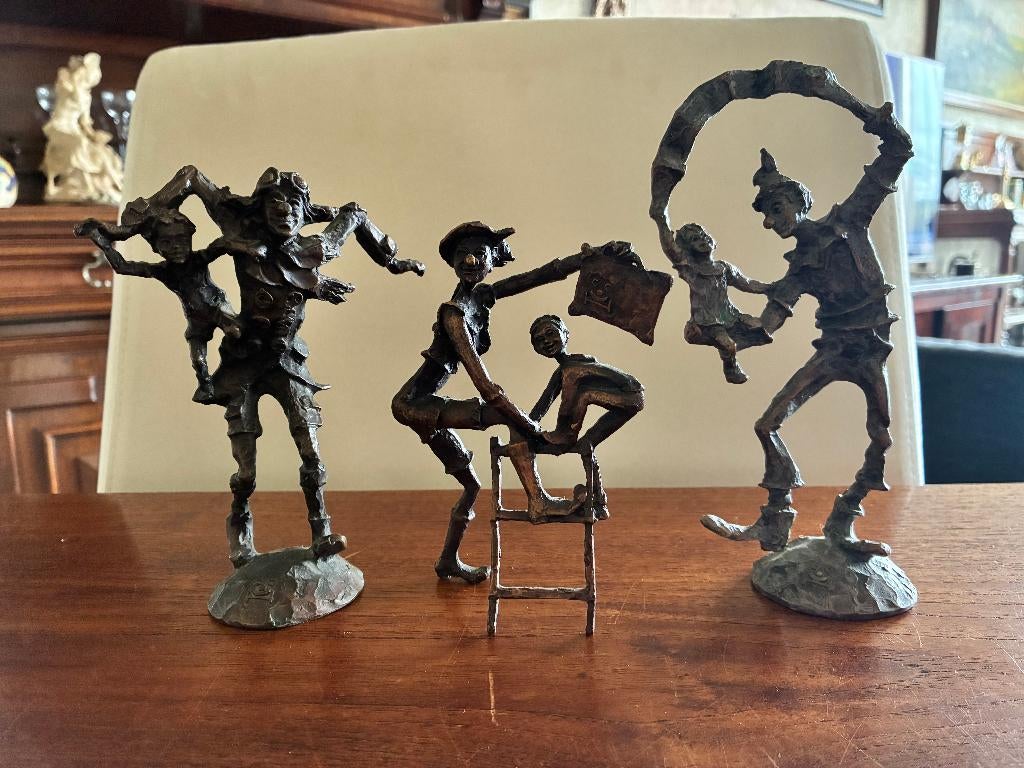 Cliniclown Brigitte van den Houdt, Groep mensen, Minder dan 20 cm, Art nouveau, Ophalen of Verzenden