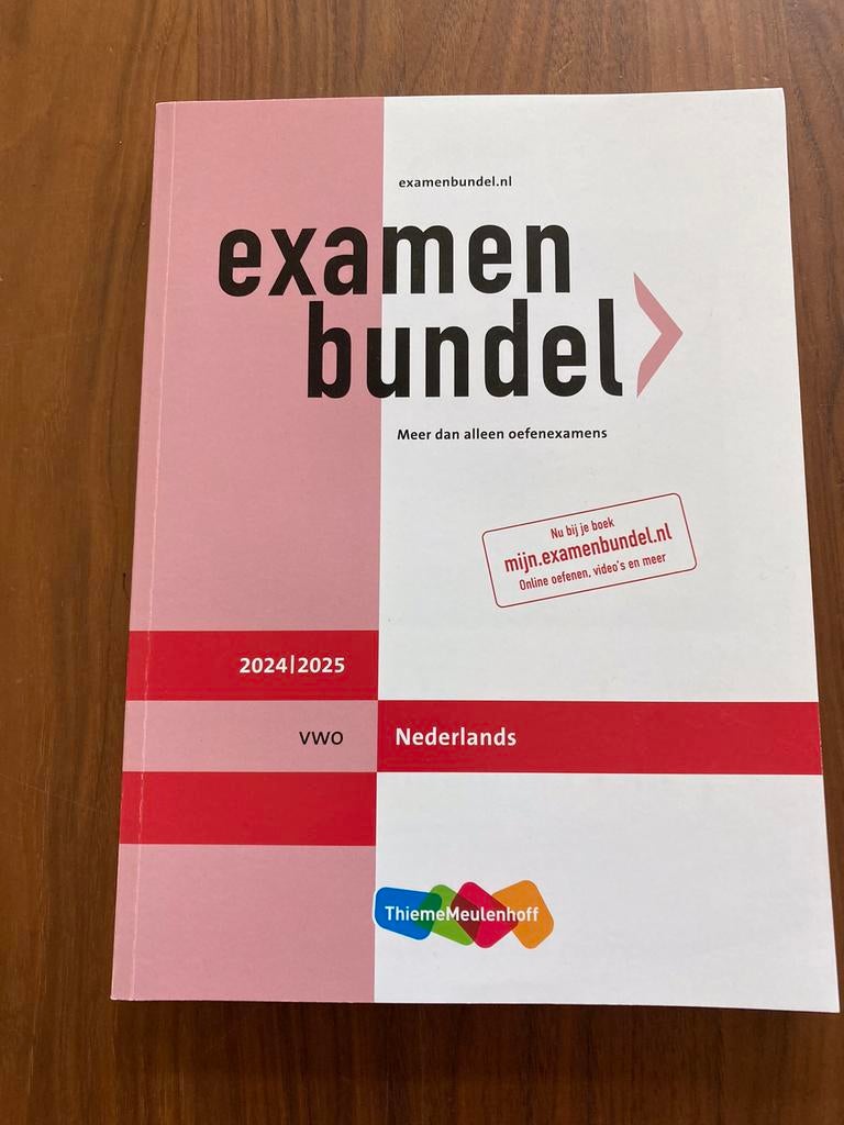 Examenbundel vwo nederlands, Ophalen of Verzenden, Zo goed als nieuw, VWO, Nederlands