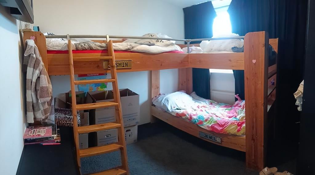 3 persoons stapelbed, Ophalen, 90 cm, Eenpersoons, 200 cm