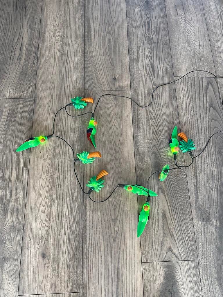 Nu gratis: Snoer Papegaai met Palmboom Lampjes-1Lampje kapot, Ophalen, Gebruikt
