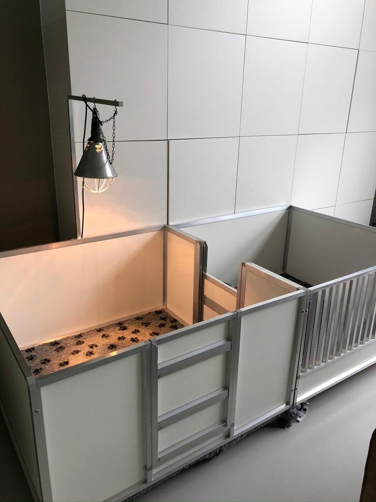 Werpkist grote hond met puppy verblijf en extra’s te huur, Dieren en Toebehoren, Ophalen, Zo goed als nieuw, 110 cm of meer, Minder dan 65 cm