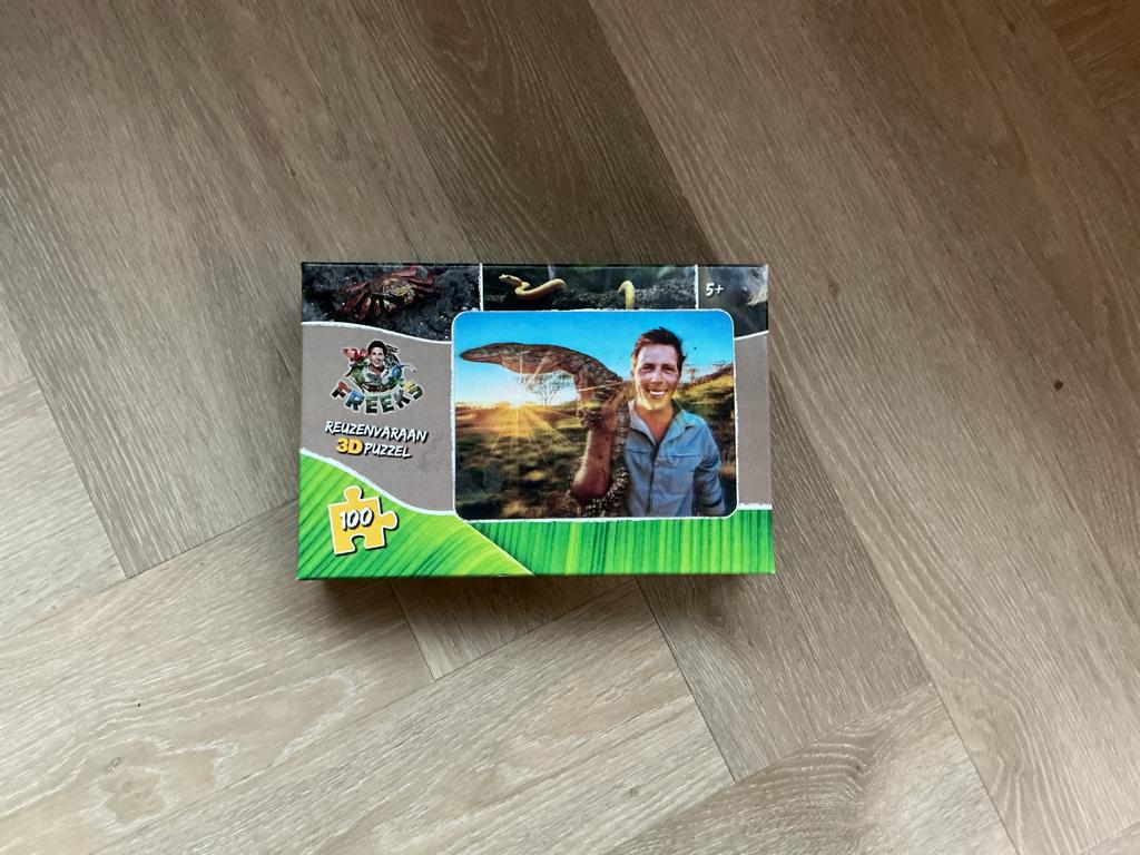 Freaks Reuzenvaraan 3D Puzzel - 100 Stukjes, Ophalen of Verzenden, Minder dan 500 stukjes, Nieuw, Legpuzzel