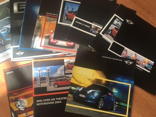 Mini e/o Cabrio brochure/auto folder '01 '02 '03 '04 '05, Ophalen of Verzenden, Zo goed als nieuw, Overige merken