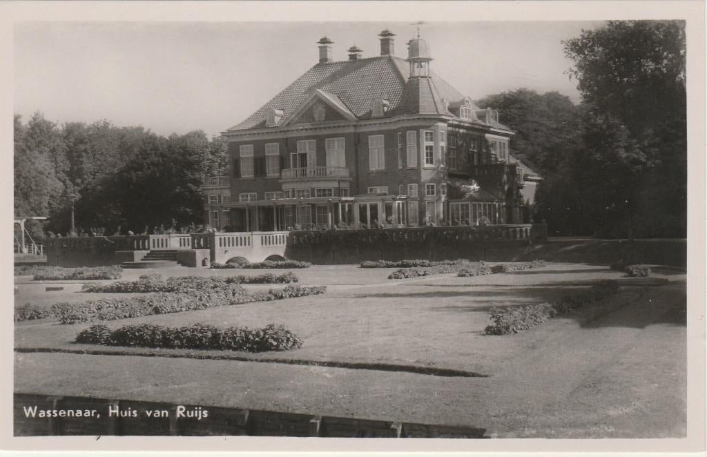 WASSENAAR Huis van Ruijs, Verzenden, 1940 tot 1960, Ongelopen, Zuid-Holland