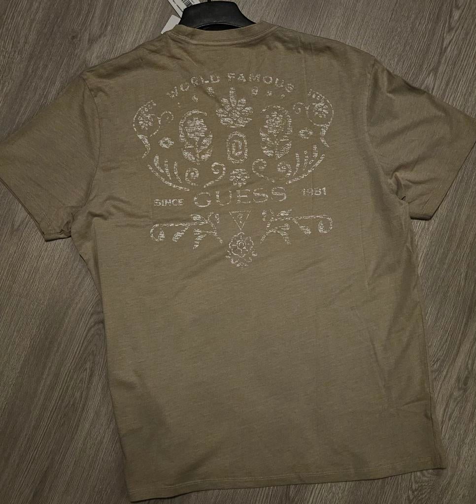 Guess shirt met front en backprint Beige maat XL NIEUW!, Beige, Ophalen of Verzenden, Guess, Maat 56/58 (XL)