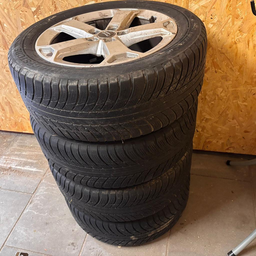 Winterbanden met velgen, Auto-onderdelen, Banden en Velgen, Ophalen, Gebruikt, Banden en Velgen, 17 inch