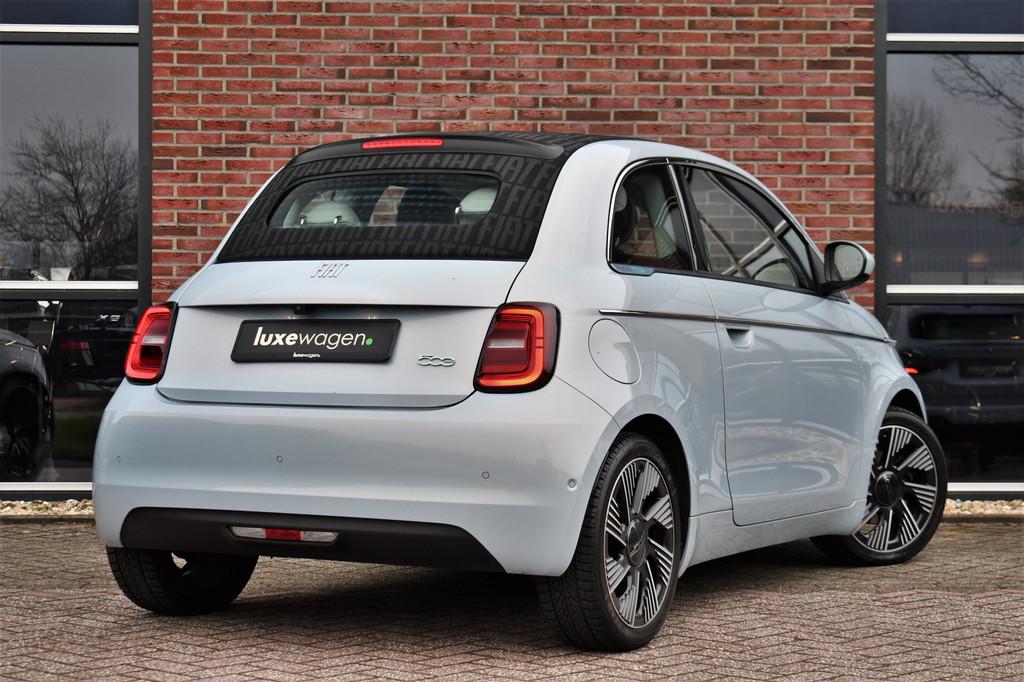 Fiat 500C La Prima 42 kWh Celestial Blue incl-Winterset ACC, 308 km, Te koop, 500C, 1305 kg