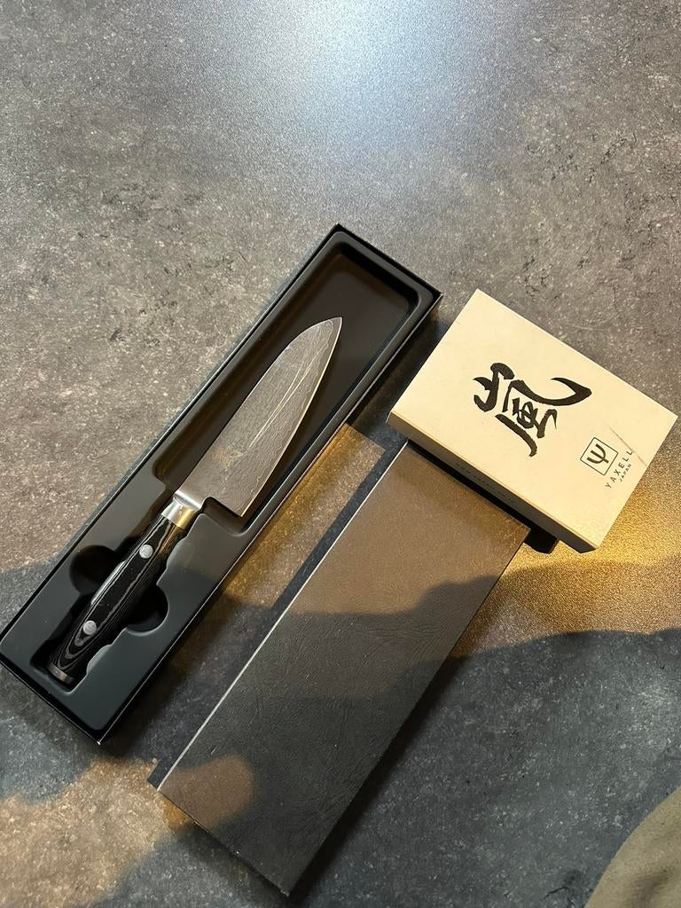 Yaxell ran santoku 16,5 cm, Ophalen of Verzenden, Gebruikt