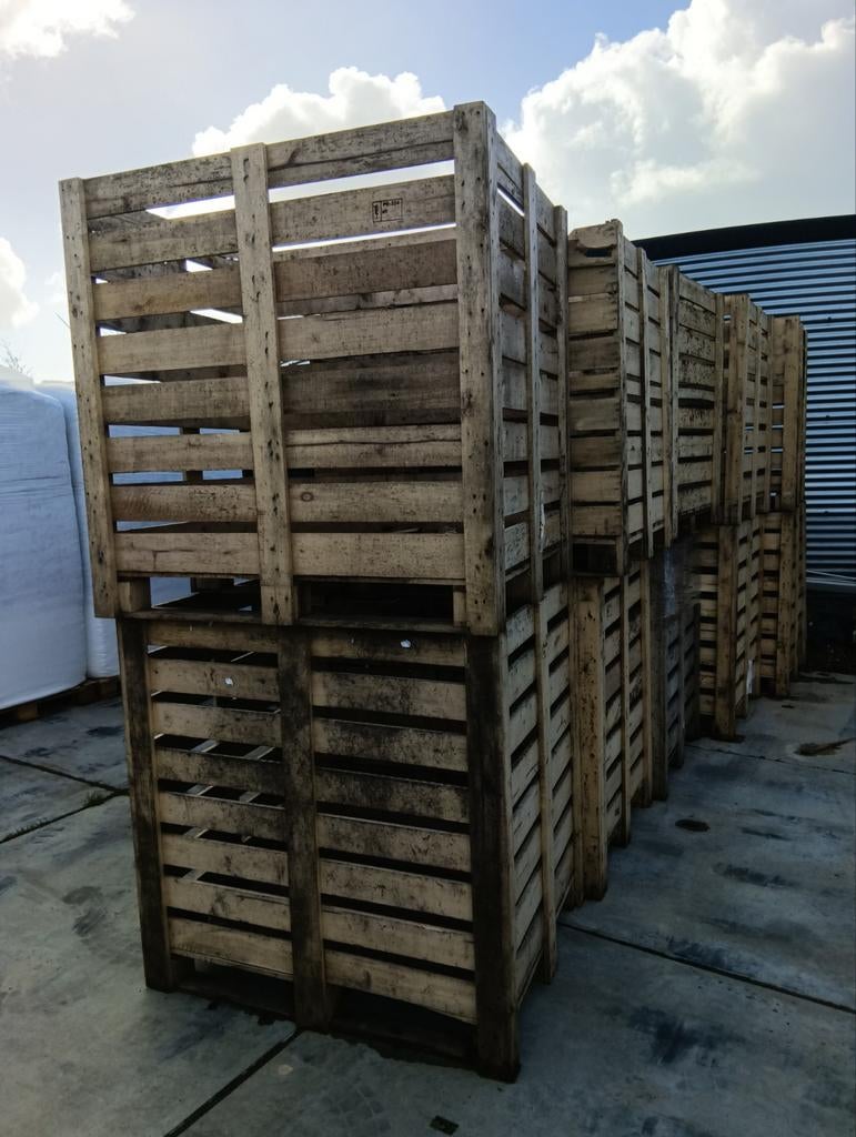 Te koop grote kisten / kratten, Ophalen of Verzenden