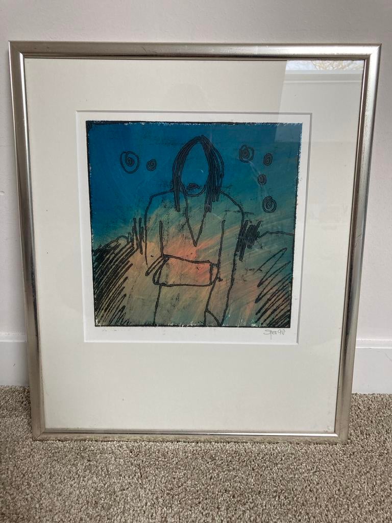 Lithografie/zeefdruk Sjer Jacobs - 1998, Ophalen