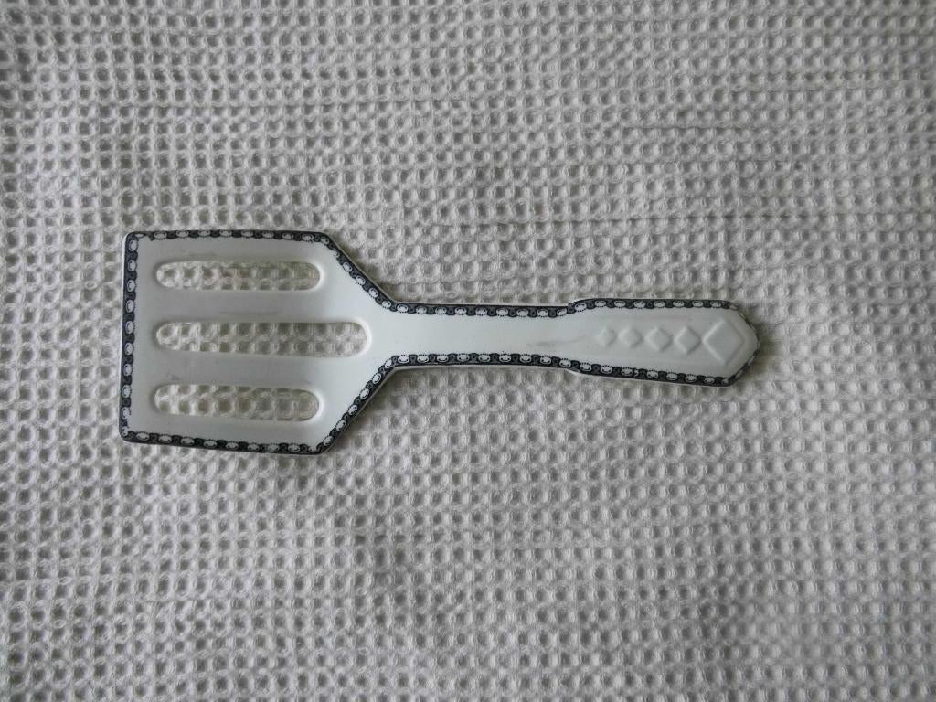 zwart landschap  aspergeschep, Antiek en Kunst, Antiek | Servies los, Verzenden