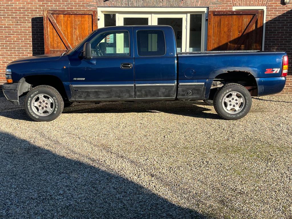 Chevrolet K 1500 Silverado V8 met werk en APK, Auto's, Chevrolet, Stof, Gebruikt, 8 cilinders, Blauw