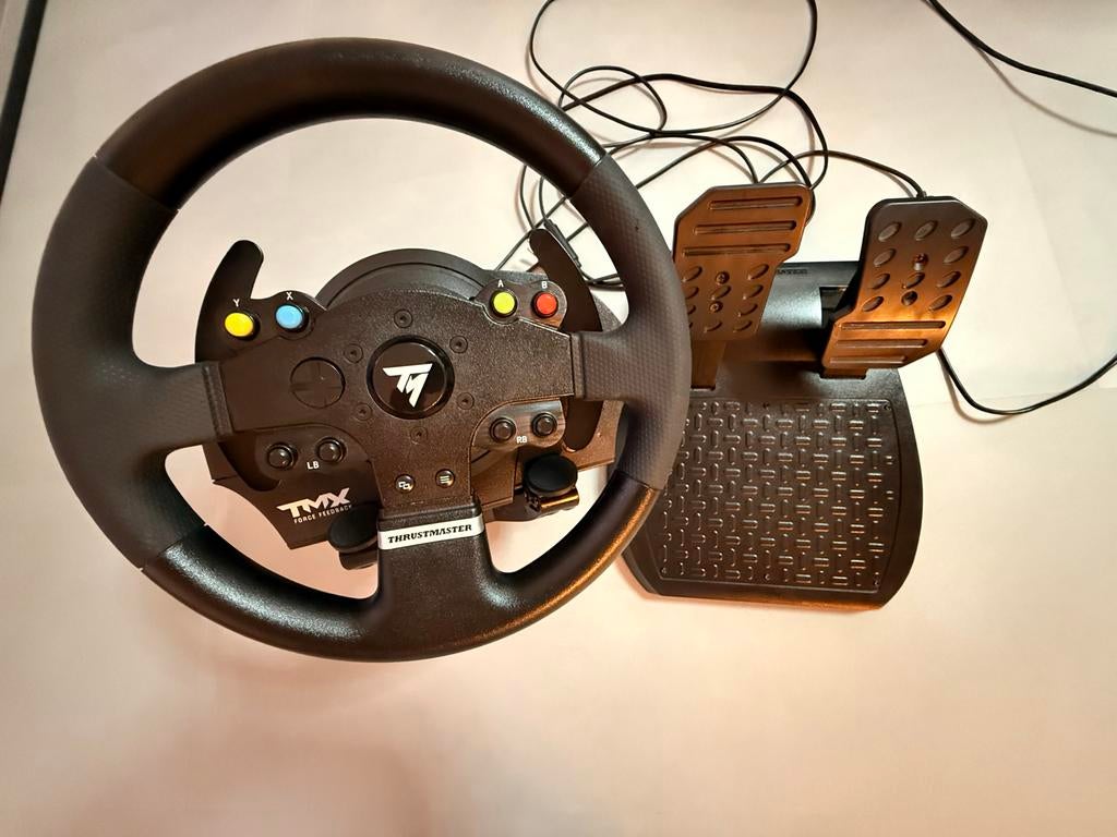 Thrustmaster TMX Force Feedback racestuur, Gebruikt, 1 speler, Racen en Vliegen, Ophalen of Verzenden