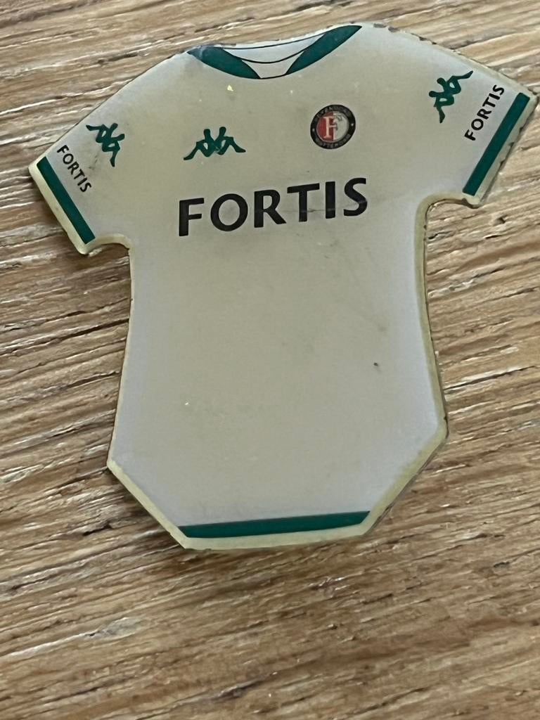 Feyenoord Pin - Shirt Vorm - Fortis Sponsor, Ophalen of Verzenden, Gebruikt, Feyenoord, Overige typen