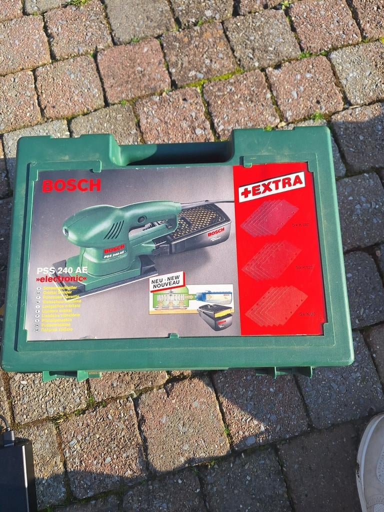 Vlakschuurmachine Bosch PSS 240 AE, Ophalen, Minder dan 600 watt, Vlakschuurmachine