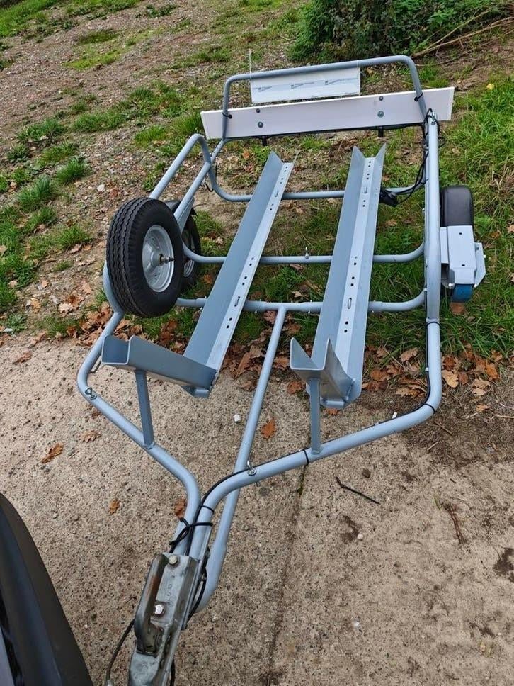 Aanhang wagen voor brommers of motors., Ophalen of Verzenden, Zo goed als nieuw
