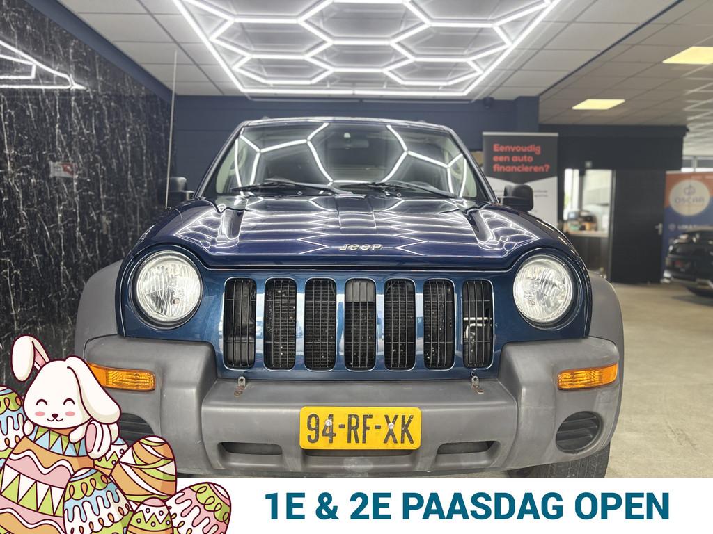 Jeep Cherokee 2.4i Sport (bj 2004), Stof, Gebruikt, Zwart, 4 cilinders