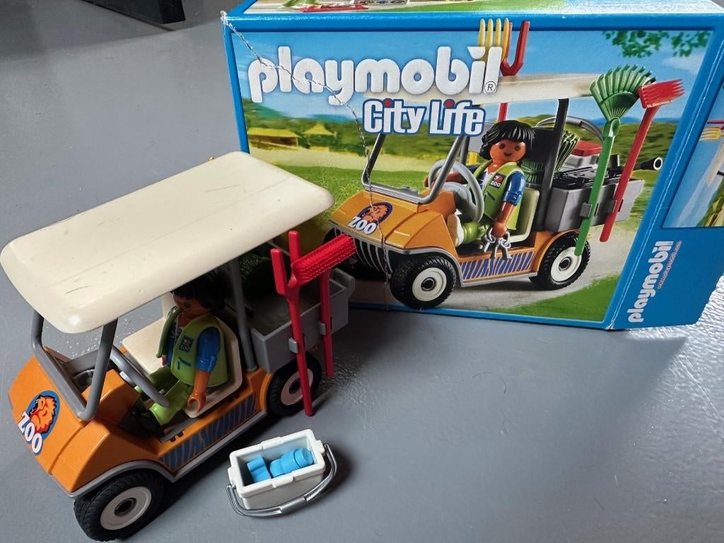 Playmobil City Life Zoo Voertuig 6636 incl doos, Kinderen en Baby's, Speelgoed | Playmobil, Ophalen of Verzenden, Zo goed als nieuw