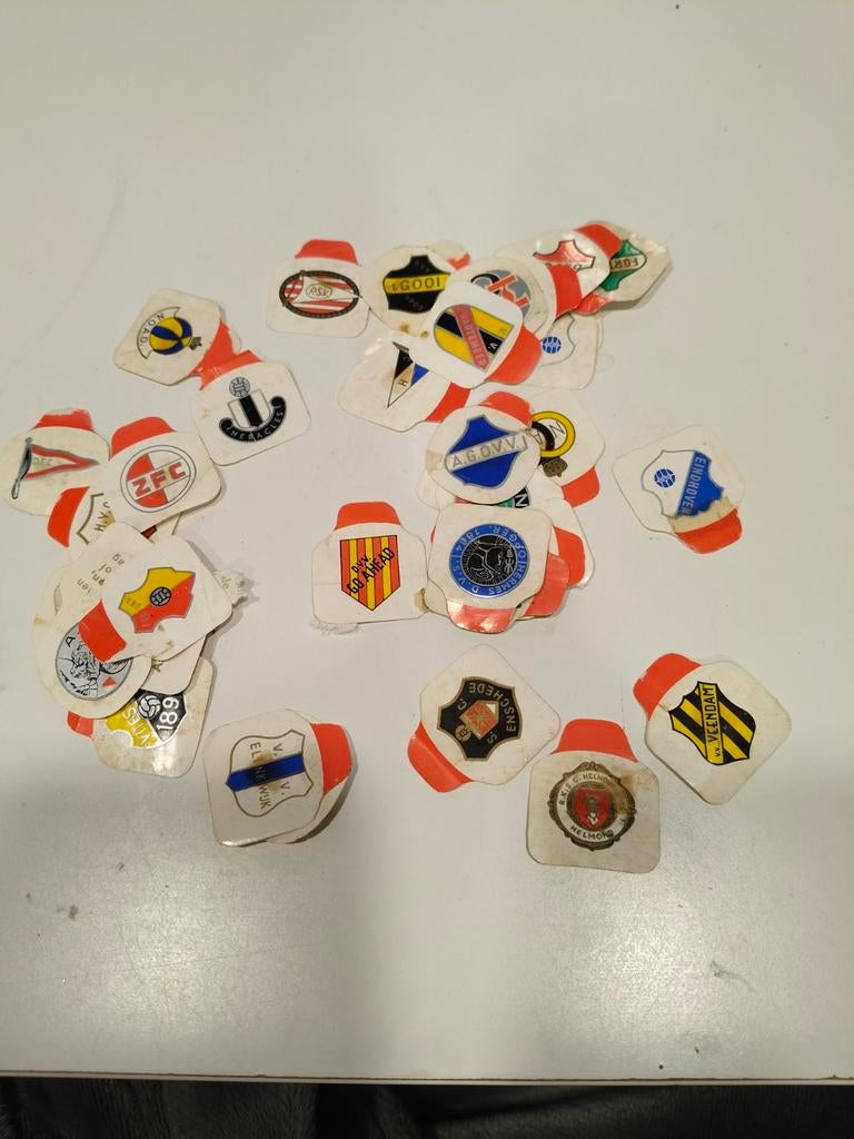 Voetbal Club emblemen van Samson, Hercules of Ascot shag, Verzamelen, Ophalen of Verzenden, Gebruikt, Overige typen