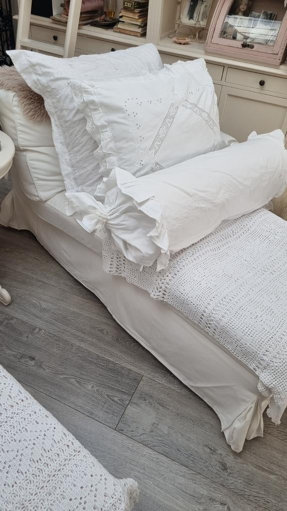 Stijlvolle chaises longue / loungebank, Ophalen, Eenpersoons, 75 tot 100 cm, Rechte bank