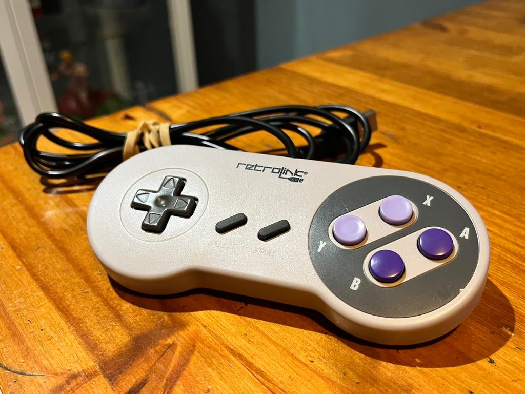 USB SNES style retro controller, Ophalen of Verzenden, Gebruikt