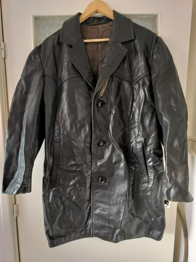 Leren vintage motorjas maat XL
Mooie vintage jas, Ophalen of Verzenden, Tweedehands, Jas | leer