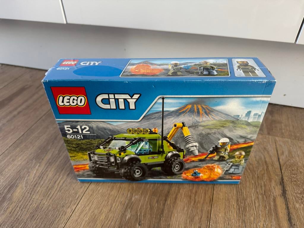 Lego City 60121 Vulkaan Onderzoeks Truck - Compleet, Ophalen of Verzenden, Zo goed als nieuw, Complete set, Lego