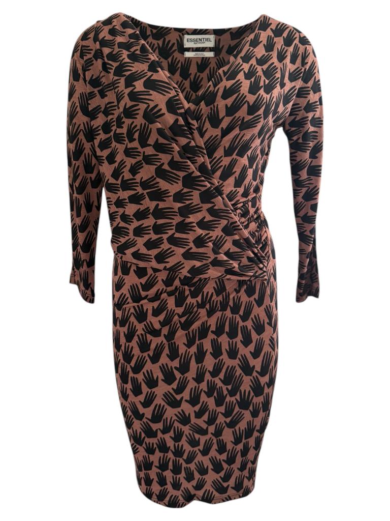 Essentiel Antwerp jurk S, Maat 38/40 (M), Bruin, Ophalen of Verzenden, Zo goed als nieuw