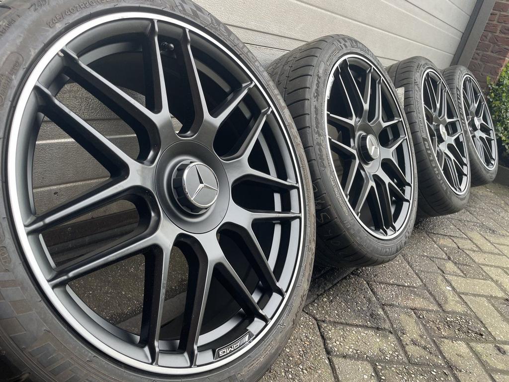 Set 20 inch Mercedes E klasse W214 S klasse W223 W224 velgen, 245 mm, -, -, Banden en Velgen