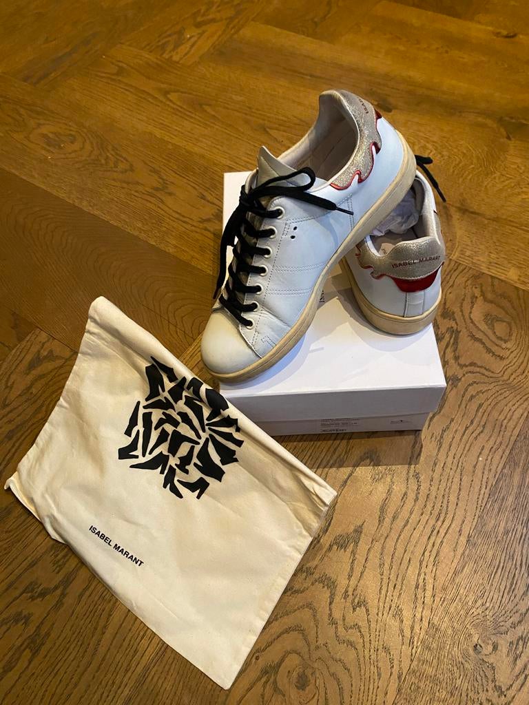 Isabel Marant Bart sneakers maat 39, Ophalen of Verzenden, Gedragen, Wit, Sneakers of Gympen