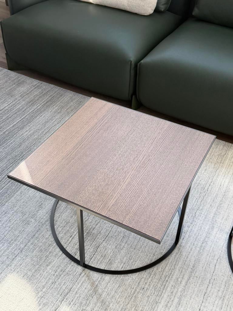 Leolux salontafelset Prismo hout keramiek, Ophalen, Rechthoekig, 50 tot 100 cm, Minder dan 50 cm