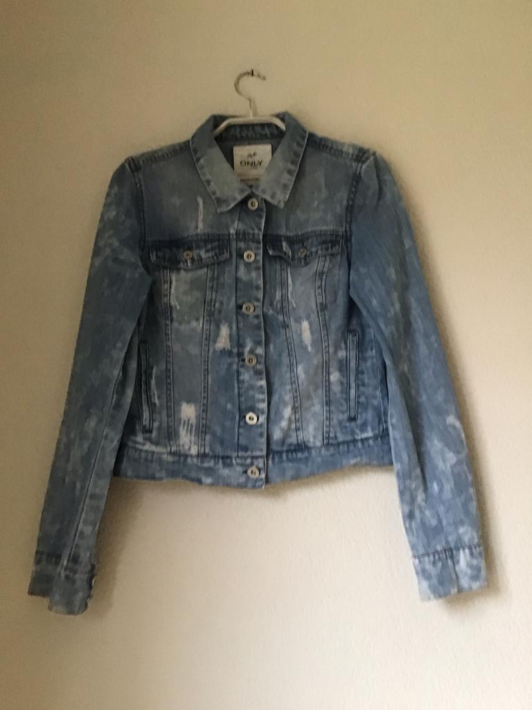 Only Spijkerjas blauw maat 36, Ophalen of Verzenden, Zo goed als nieuw, Maat 36 (S), Blauw