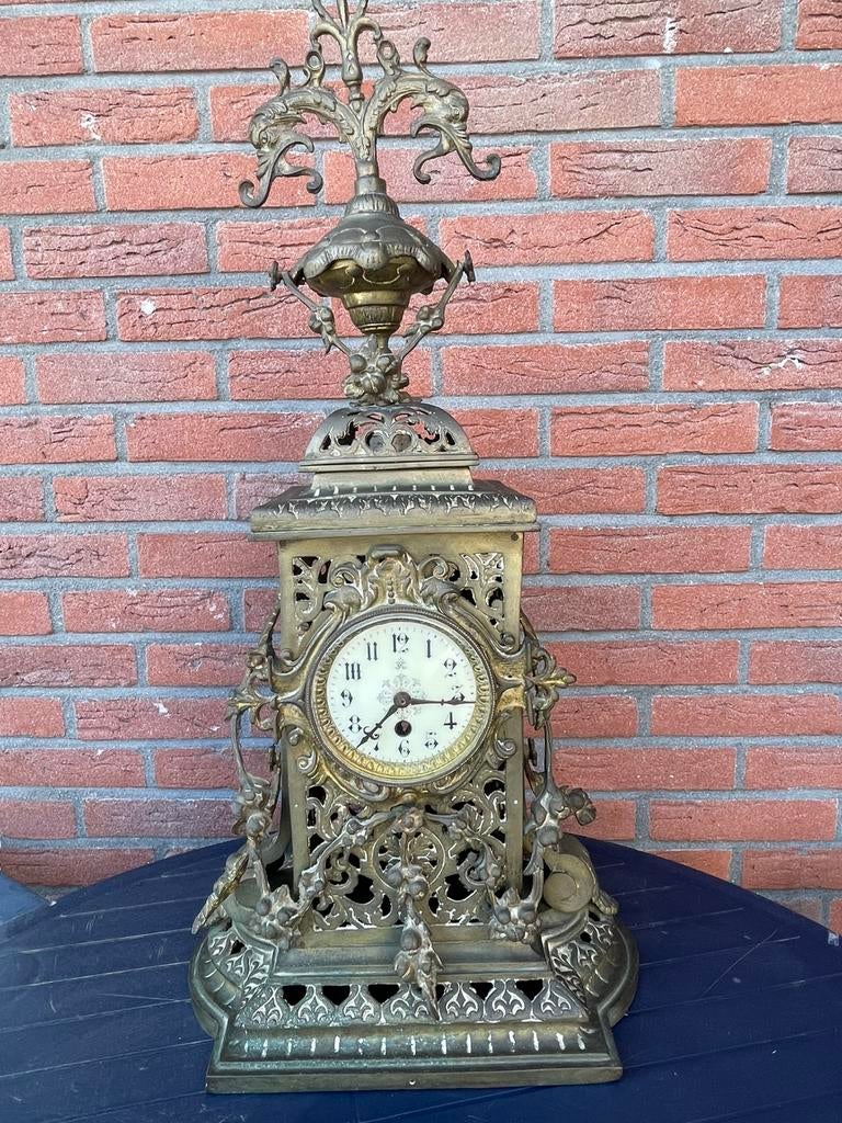 Franse pendule uit 19e Eeuw ( Japy Freres ), Antiek en Kunst, Antiek | Klokken, Ophalen