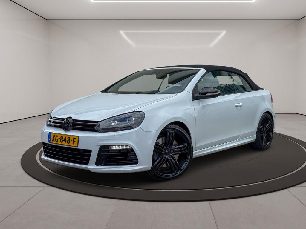Volkswagen Golf Cabriolet 2.0 TSI R * ONDERHOUDHISTORIE COMP, Euro 5, Gebruikt, Zwart, Wit