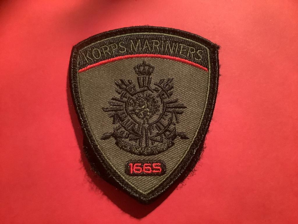 Badge van de Mariniers met velcro, Ophalen of Verzenden, Marine, Nederland, Embleem of Badge
