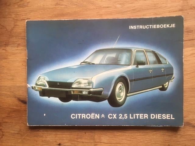 Handleiding/Instructieboekje  Citroën CX 2.5 Diesel  1981 NL, Verzenden